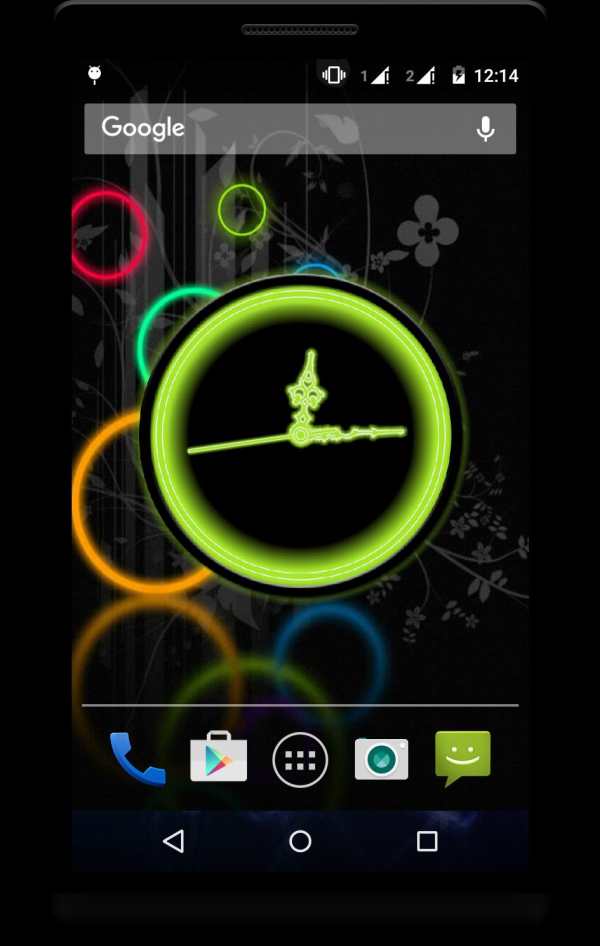Glowing Clock Live Wallaper screenshot 7