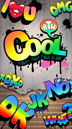 Cool Sticker With Graffiti Style 1 تصوير الشاشة