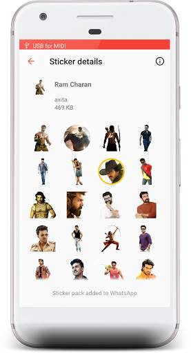 Ram Charan Stickers 4 WhatsApp screenshot 2