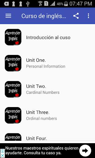 Curso de inglés. Gratis screenshot 1
