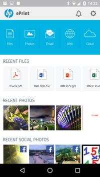 HP ePrint 2 تصوير الشاشة