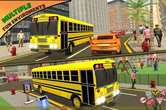 High School Bus Driving SIM Summer Camp Mania 2018 screenshot 12
