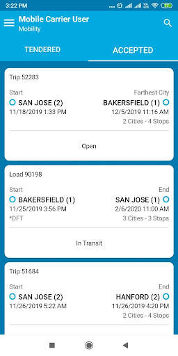 Transportation Mobile User screenshot 3