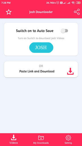 Video Downloader for Josh  Without Watermark screenshot 1