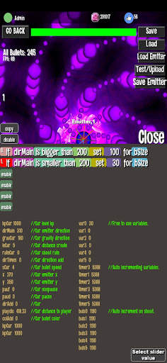 Danmaku LVL Editor bullet hell screenshot 4