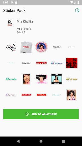 Mia khalifa stickers for WhatsApp screenshot 1