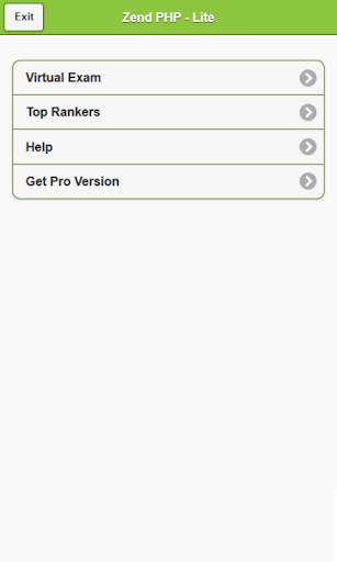 Zend PHP Practice Exam Lite screenshot 1
