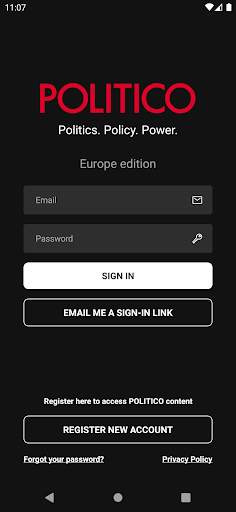 POLITICO Europe Edition screenshot 1