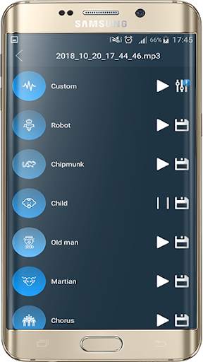 voice changer audio effects recorder screenshot 2