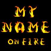 3D My Name On Fire Wallpaper 2.2