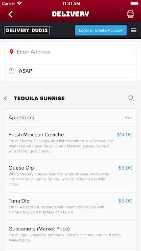 Tequila Sunrise APP screenshot 4