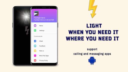 Flash on Call & SMS: Super LED Flashlight screenshot 2