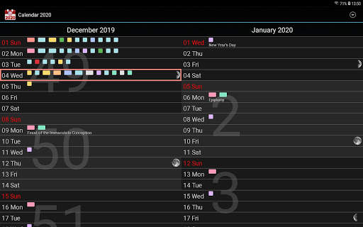 Calendar 2023, agenda screenshot 9