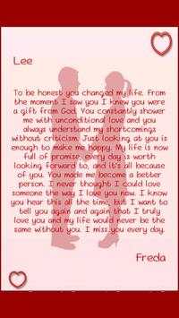 Romantic Love Letters 2 تصوير الشاشة