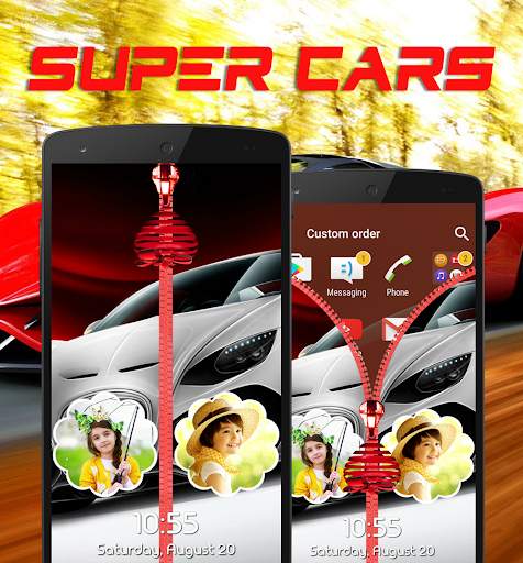 Super Cars Zipper Lock Screen screenshot 5