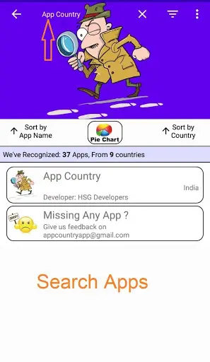 App Country: Country of origin of apps screenshot 3