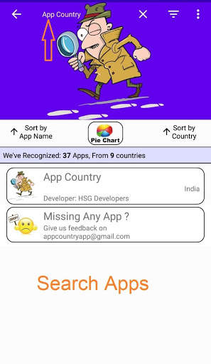 App Country: Country of origin of apps screenshot 3