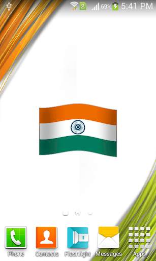 Indian Animated Flag Wallpaper screenshot 2