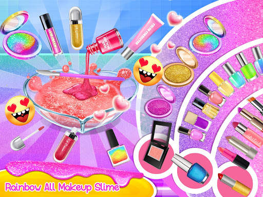 Makeup Slime - Fluffy Rainbow Slime Simulator screenshot 2