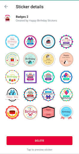 Happy Birthday Stickers for WA screenshot 8