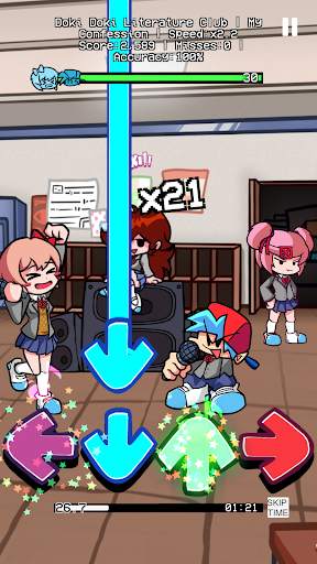 Doki Doki FNF music mod screenshot 5
