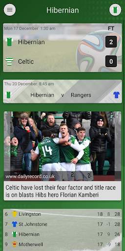 SFN - Unofficial Hibernian Football News screenshot 2