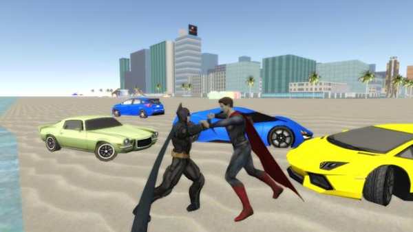 Hero Spiderman and Superman Car Game screenshot 1