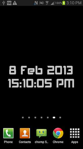 Digital Clock Wallpaper FREE screenshot 1