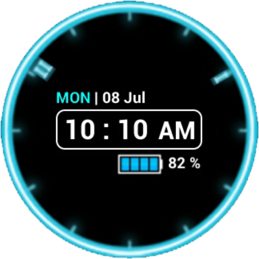 Neon Clock Widget [Free] icon