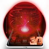 3D Red Tech Hologram Solar Theme⭕🌞 on 9Apps