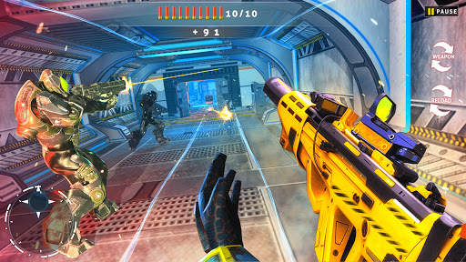 Cyberpunk Shooting: Hero Hunters Robots War Gun screenshot 1