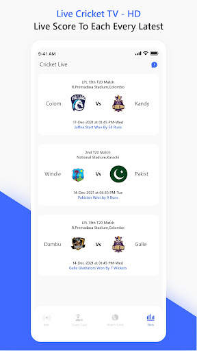 Cricket live score : Live Tv screenshot 6