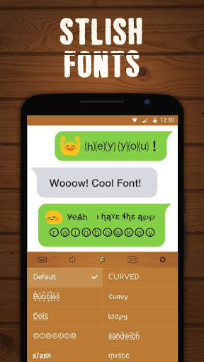 Wood Keyboard Theme FREE screenshot 3