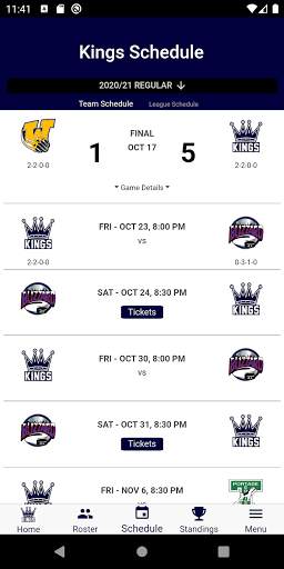Dauphin Kings Official App скриншот 4