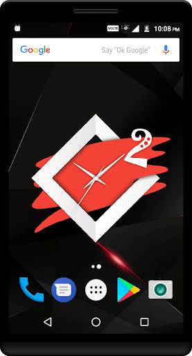Red Clock Live Wallpaper screenshot 1