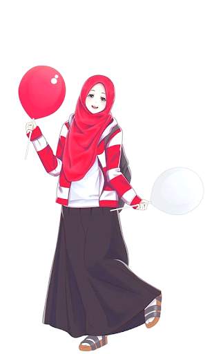 Hijab Cartoon Muslimah Wallpapers screenshot 8