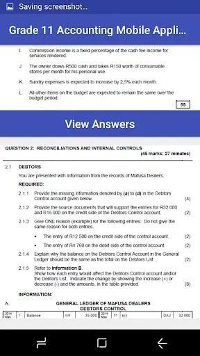 Grade 11 Accounting Mobile Application screenshot 6