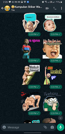 Kumpulan Stiker WA Lucu screenshot 2
