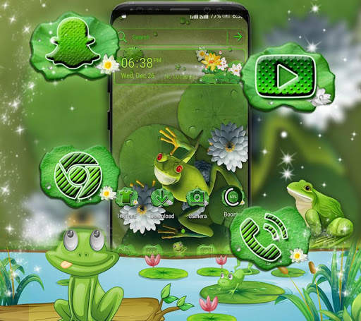 Cute Frog Launcher Theme screenshot 1