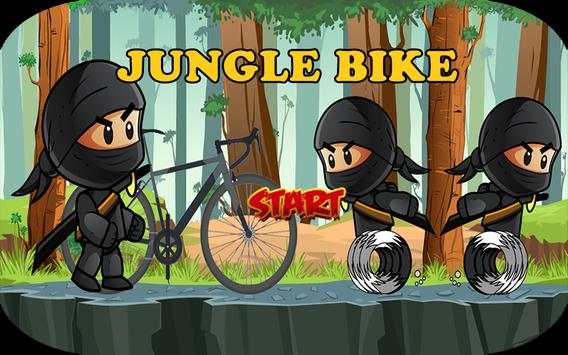 Ninja Stunts Jungle Bike Dash screenshot 1