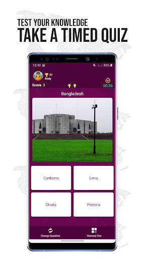 Quiz: World Capital Cities screenshot 3