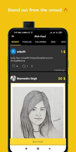 Rich Feed  - I'm Rich Social Media for Rich Kids screenshot 1
