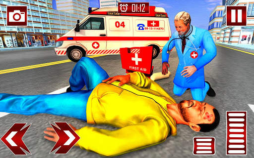 City Ambulance Rescue Simulator Games 🚑 🚁 screenshot 3