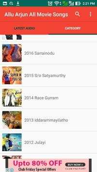 Allu Arjun All Movie Songs screenshot 3