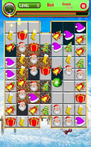 Match 3 Puzzle Christmas Games - Santa Bell Trees screenshot 7
