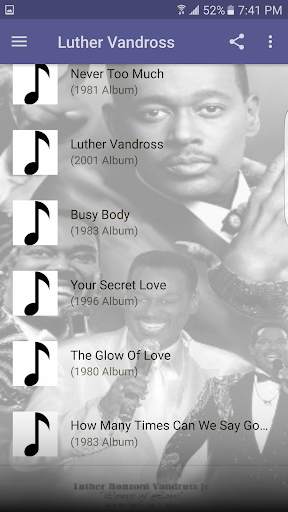 Luther Vandross Songs screenshot 2