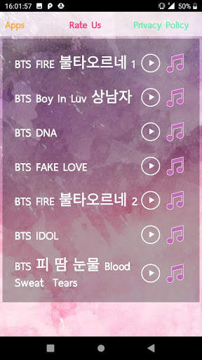 BTS 방탄소년단 Song Ringtones KPOP MUSIC screenshot 2