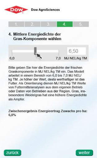 Dow Ampfer-App screenshot 5