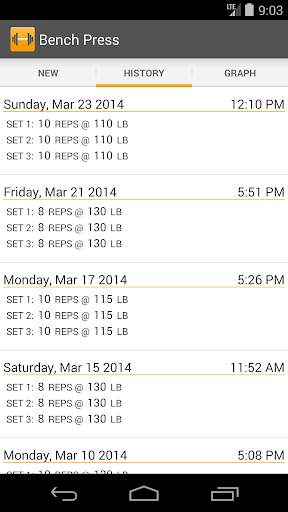 Simple Workout Log screenshot 7