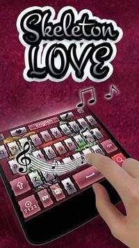 SkeletonLove GO Keyboard Theme screenshot 4